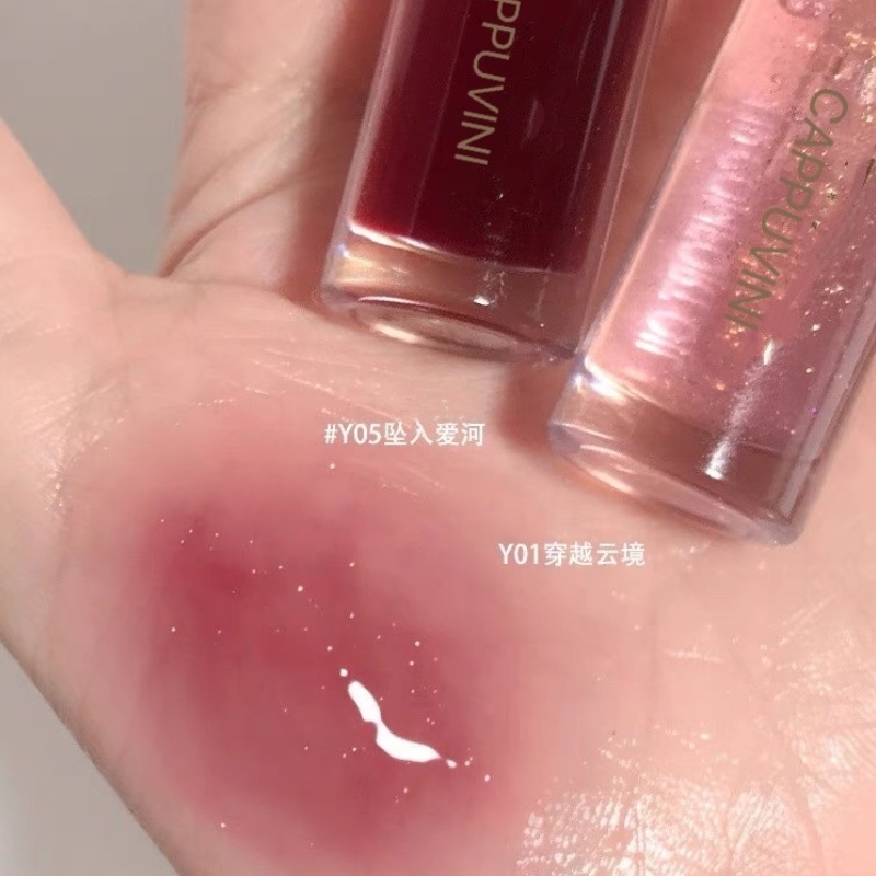 [Hàng mới về] Son Bóng Cappuvini Trong Suốt Ánh Ngọc Trai Nhẹ Nhàng Quyến Rũ