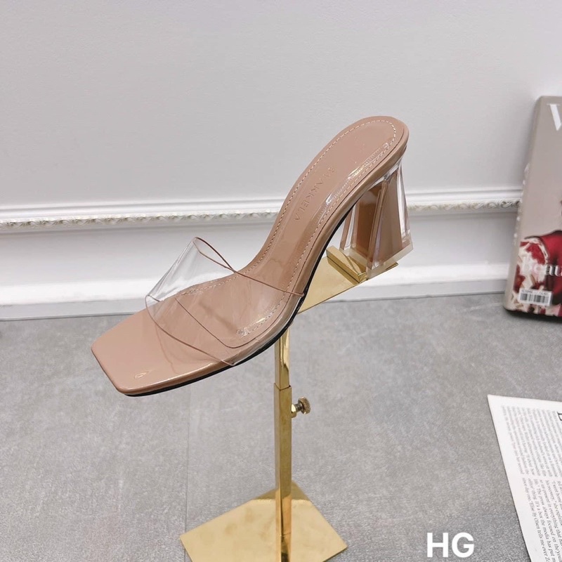 Guốc nữ quai trong gót vát sơn trong 9p