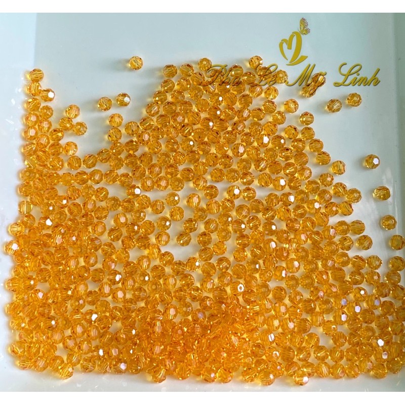 10 viên pha lê Swarovski tròn 4ly