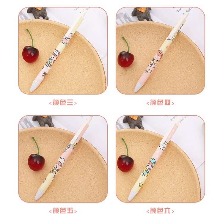 Bút Mực Nước Dạng Nhấn Hình Trà Trái Tim Cô Gái / Trà Xanh Sáng Tạo Có Độ Dày Cao Cho Học Sinh Ruột bút gel bút gel nhiều màu Bút bi bấm bút nhiều màu bút bi cute mực đen