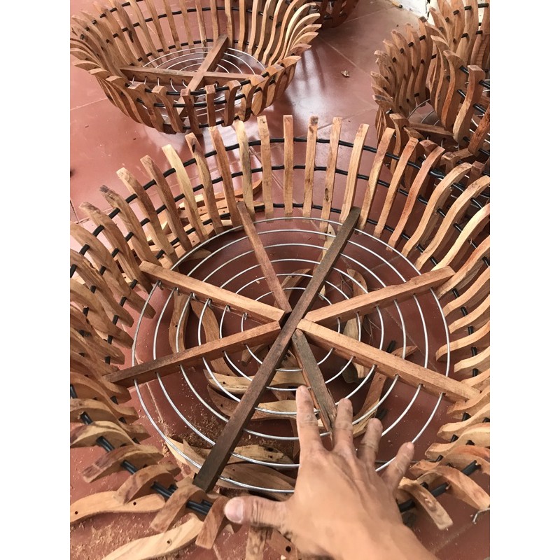 Chậu gỗ Căm Xe fi 35