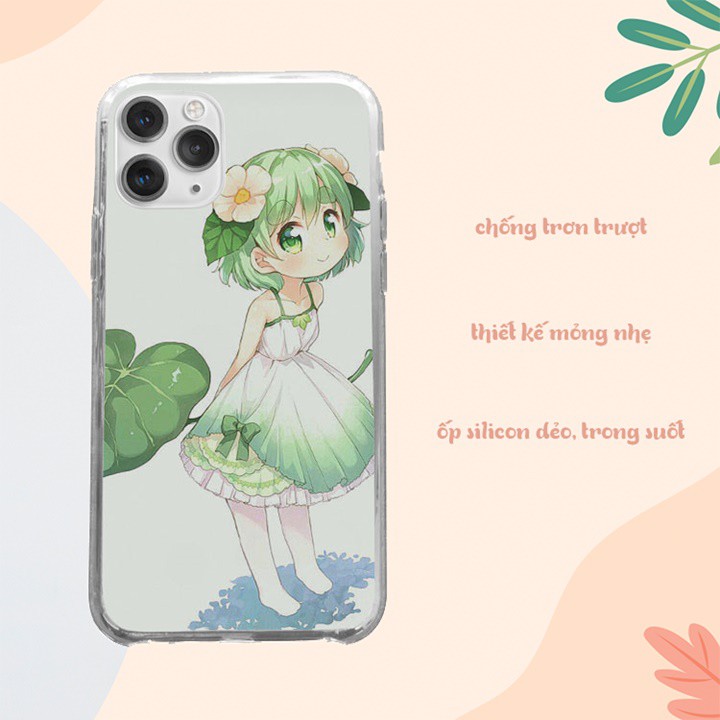 Ốp iphone Loli tóc xanh siêu cấp dễ thương cho IP 5 đến IP 12 pro max BLUIMH00042