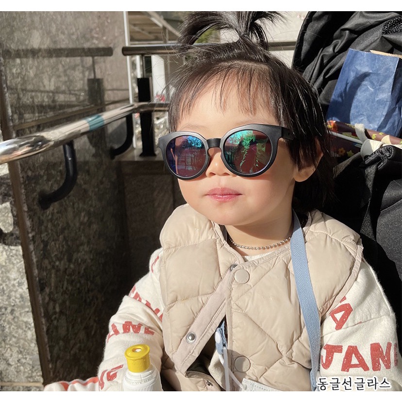 Kính râm thời trang kèm hộp made in Korea CHỐNG TIA UV dành cho bé