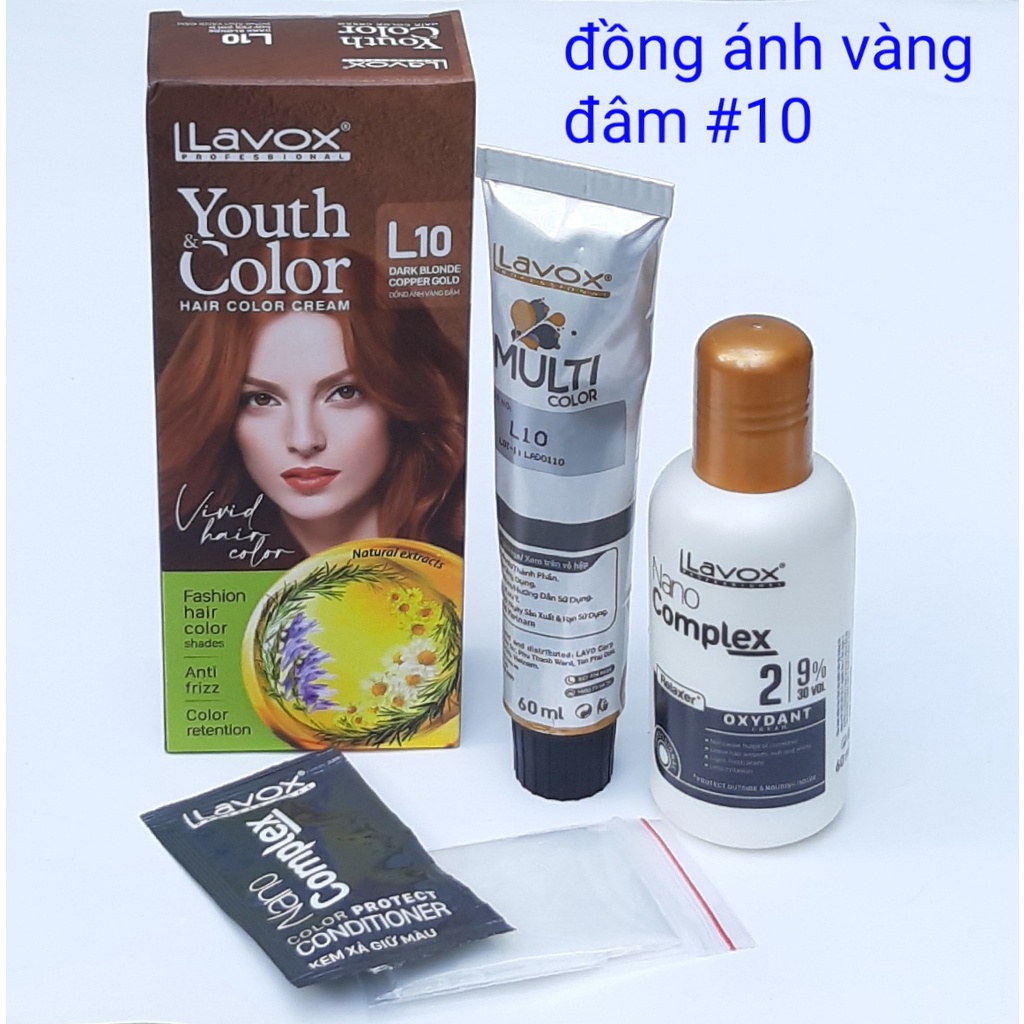 [tặng Oxy] Kem Nhuộm Lavox Phủ Bạc 100% từ thảo dược  Lavox Youth color