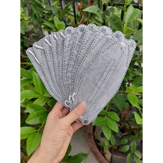 10 chiếc khẩu trang kf 94 xám