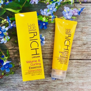 Kem tạo kiểu tóc uốn xoăn live gain volume & curling essence 160ml