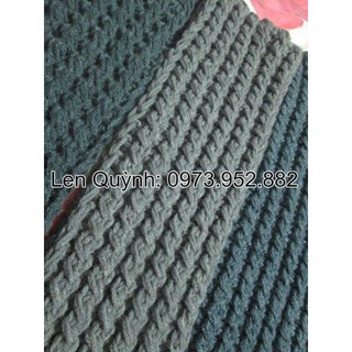 Khăn len đan tay, Khăn len handmade