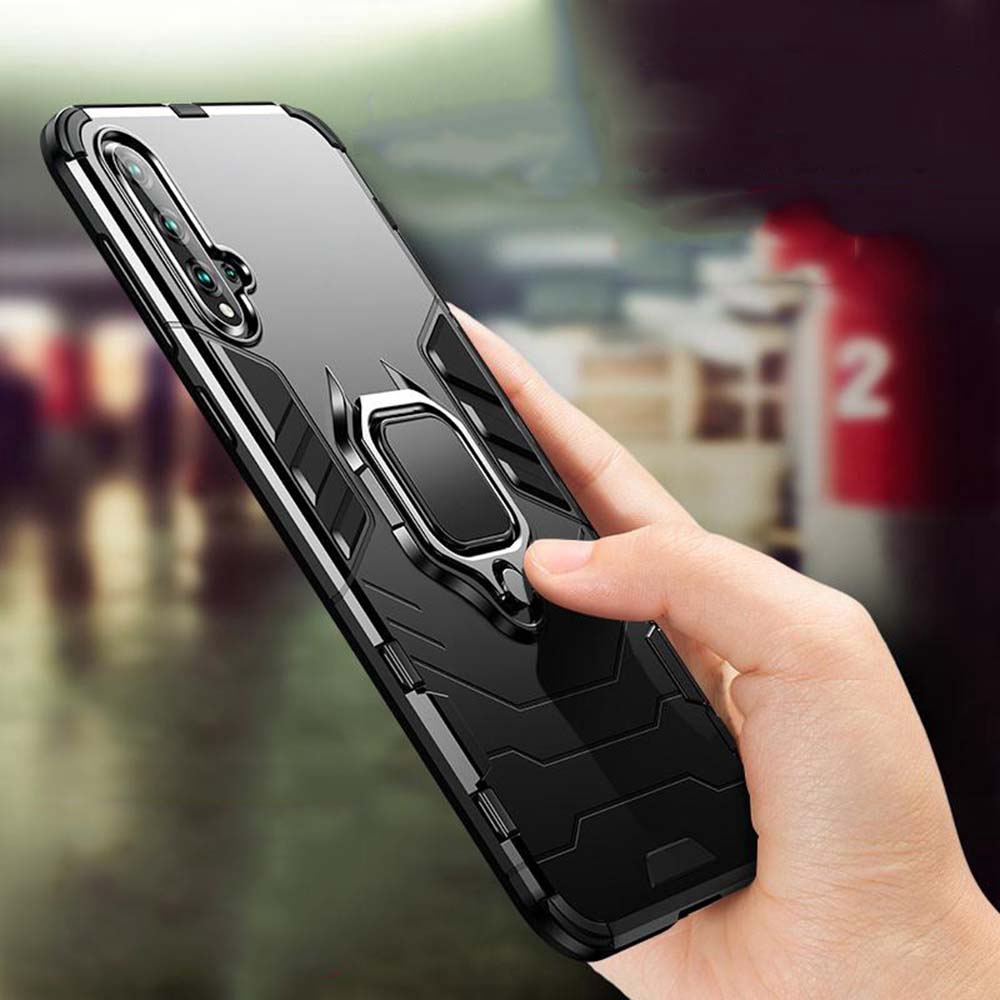 Ốp điện thoại 2 lớp TPU+PC chống sốc tích hợp giá nhẫn cho Huawei Nova 8 7 Pro 8 7 SE 7i 6SE 5T 5 5Pro 4 4e 3i 3 3e