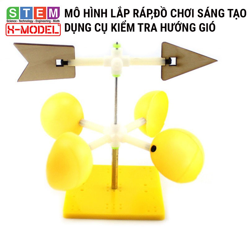 Đồ chơi thông minh STEM cho bé MÔ hình dụng cụ hướng gió ST38 X- MODEL Đồ chơi DIY cho bé| Giáo dục STEAM