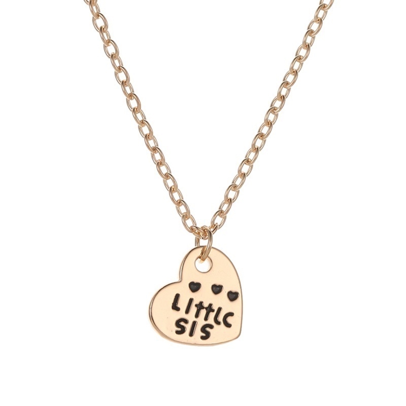 Bộ 3 dây chuyền họa tiết 3 chị em bạn thân hình trái tim/ mặt trăng