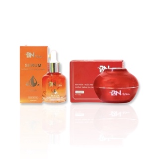 Combo BN WHITE 2 sản phẩm chuyên nám tàn nhang MẪU MỚI: Kem Dưỡng + Serum