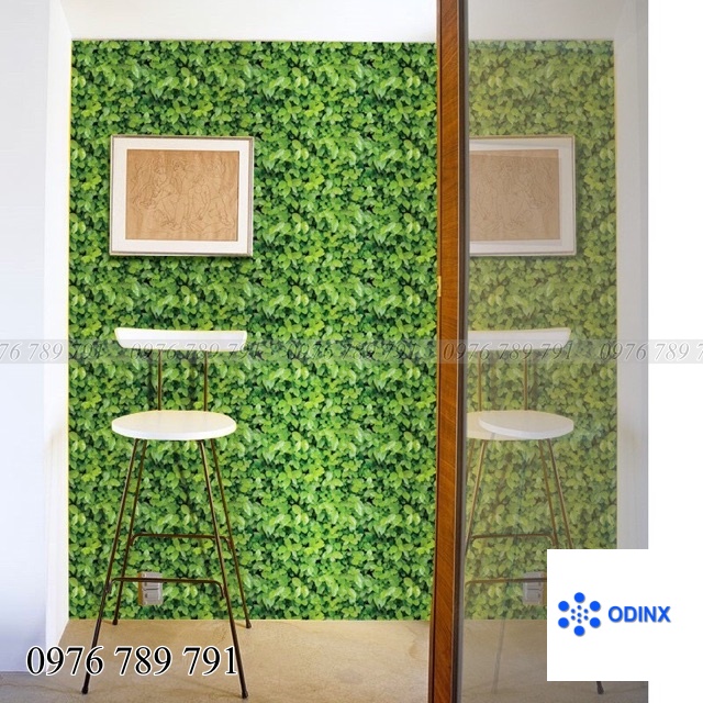 CUỘN 10M GIẤY DÁN TƯỜNG (decal cuộn) MÃ THẢM LÁ 3D