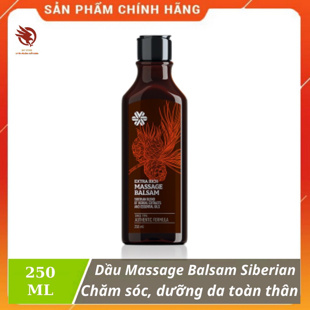 [ CHÍNH HÃNG ] - Dầu mát xa SIBERIAN Extra Rich Massage Balsam, Hỗ trợ chăm sóc và dưỡng da toàn thân - chai 250 ml