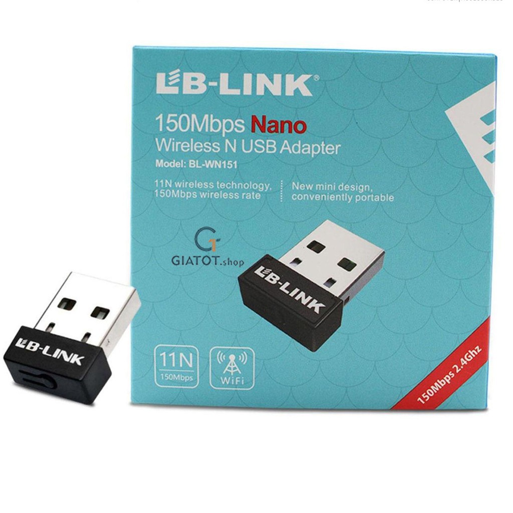 USB thu sóng wifi LB-Link WN151, anten khuyếch đại  hoành kiến đạt chuyên dụng cho đầu thu kỹ thuật số