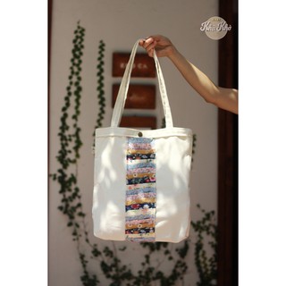 TÚI TOTE HANDMADE HỌA TIẾT QUILT VINTAGE ảnh tự chụp