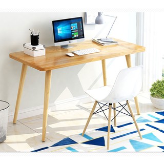 [Nội thất decor] Bàn laptop gỗ cao cấp thiết kế sang trọng l Bàn máy tính chất liệu gỗ thông, dễ dàng lắp ráp