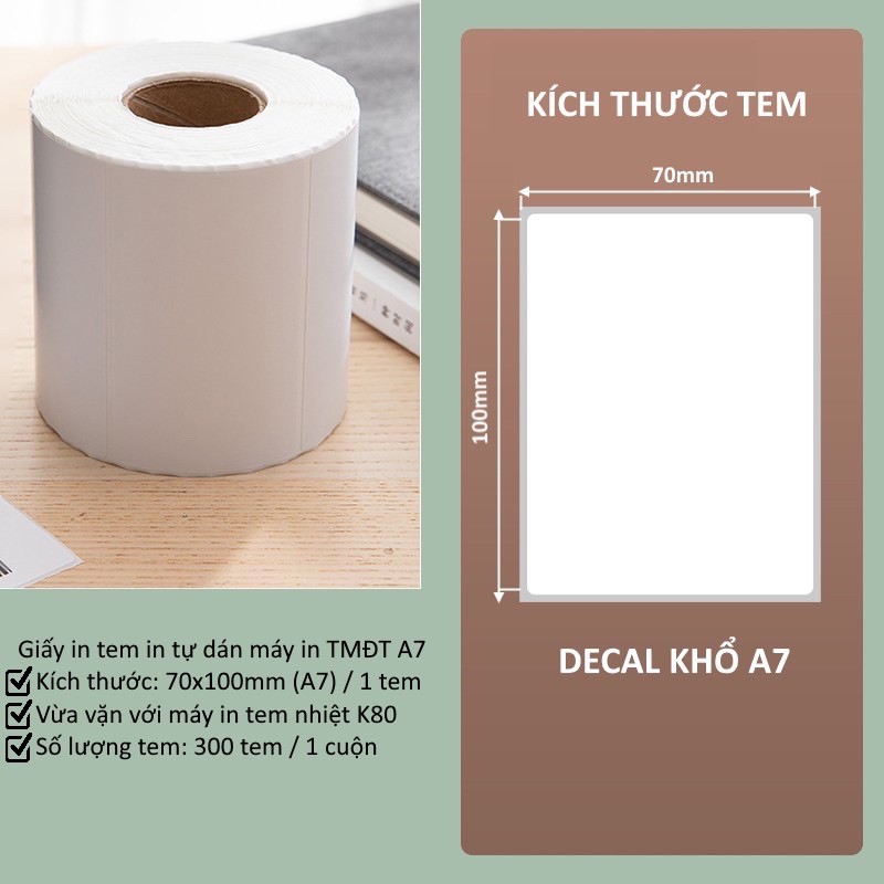 Decal nhiệt tem vận đơn kích thuơc *30m