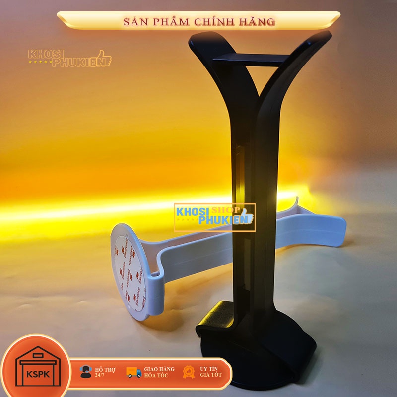 Giá đỡ tai nghe mẫu mới nhất 2022 chất liệu bền chắc có dán đế keo 3m 2 mặt