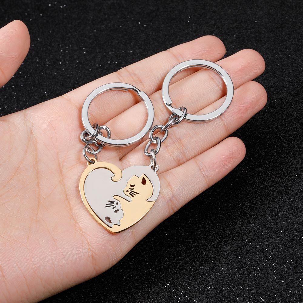 LANFY Móc Khóa Hình Hoạt Hình Bằng Thép Không Gỉ