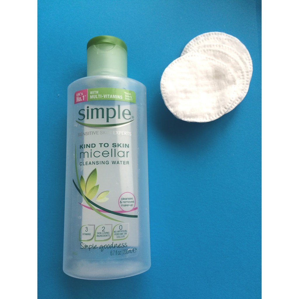 [Bill Anh] Nước tẩy trang Simple Kind to Skin Micellar Cleansing Water - Chip Skincare