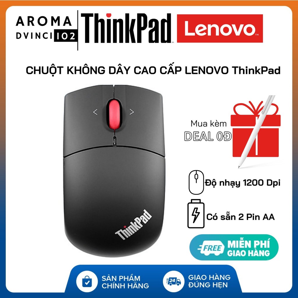 Chuột không dây cao cấp Lenovo ThinkPad Laser 0A36193 - Hàng chính hãng | DVINCE Store