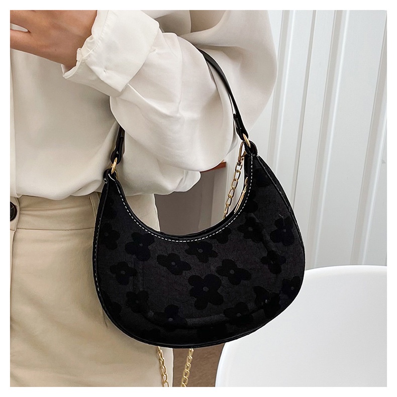 Túi Đeo JASMIN NOIR Chéo In Họa Tiết Hoa Thời Trang Cho Nữ
