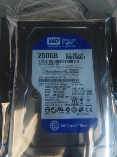 Ổ Cứng Wd Blue 3.5 Inch 250gb Sata Pc | BigBuy360 - bigbuy360.vn