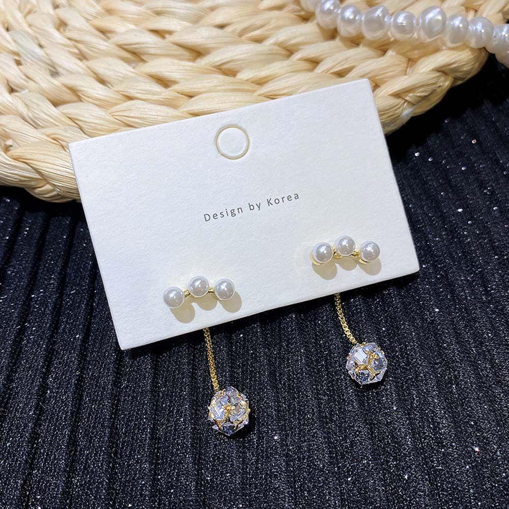 Bông Tai Dáng Dài Hình Hoa Và Bướm Thanh Lịch Cho Nữ