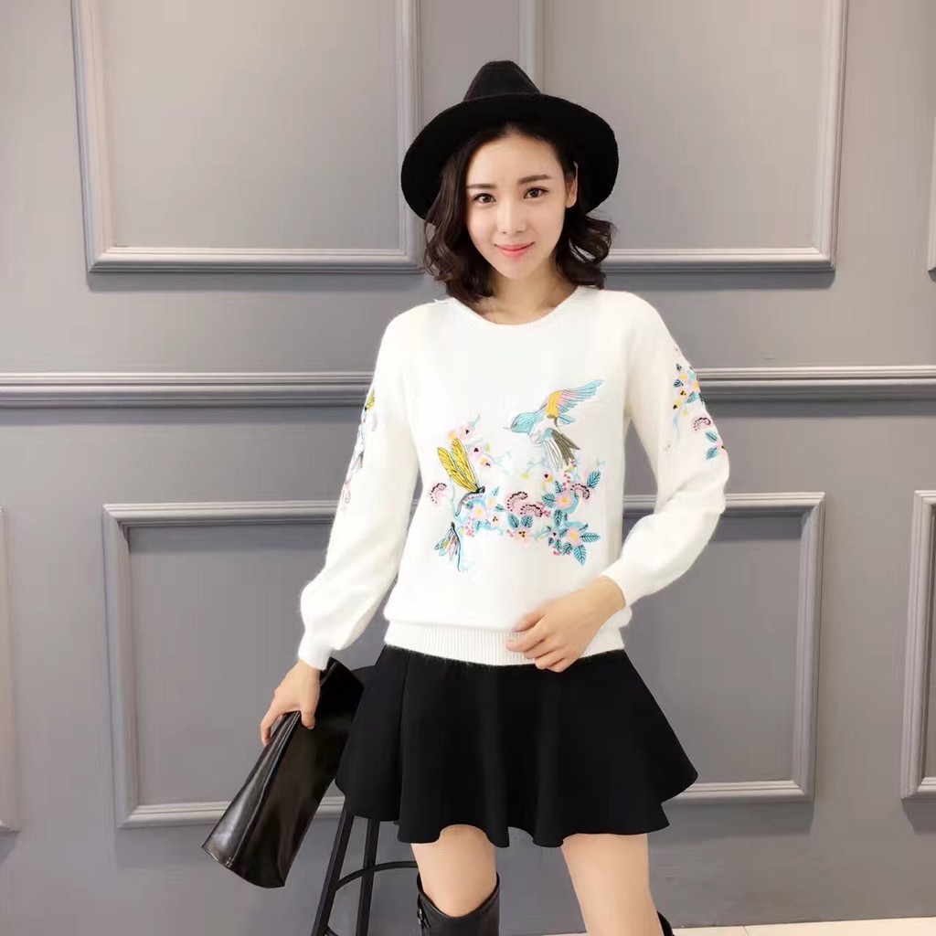 Áo len thêu hoa 💋💋💋