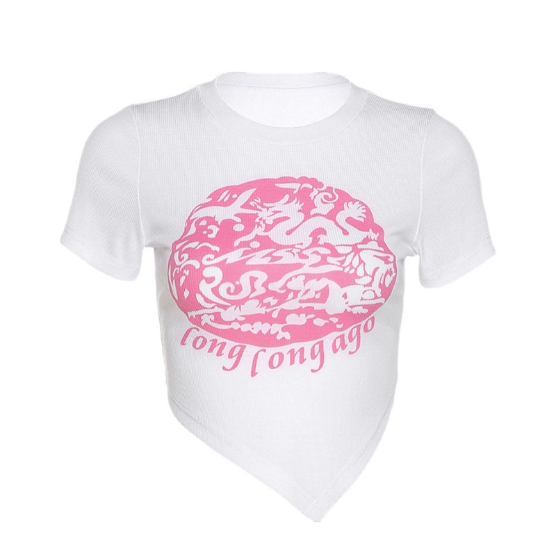 Áo thun croptop Ielgy dáng ôm phong cách Hàn Quốc thời trang cho nữ