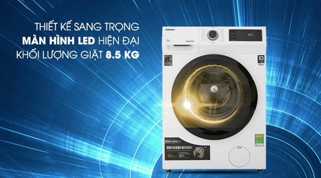 máy giặt Toshiba inverter 8.5kg TW-BH95S2V. Hàng mẫu trưng bày new , bảo hành chính hãng gần 2 năm