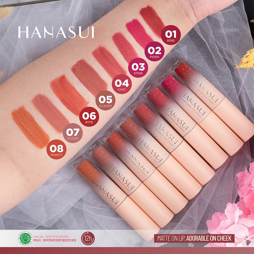 (hàng Mới Về) Son Kem Lì Lên Màu Chuẩn Đẹp Hanasui | BigBuy360 - bigbuy360.vn