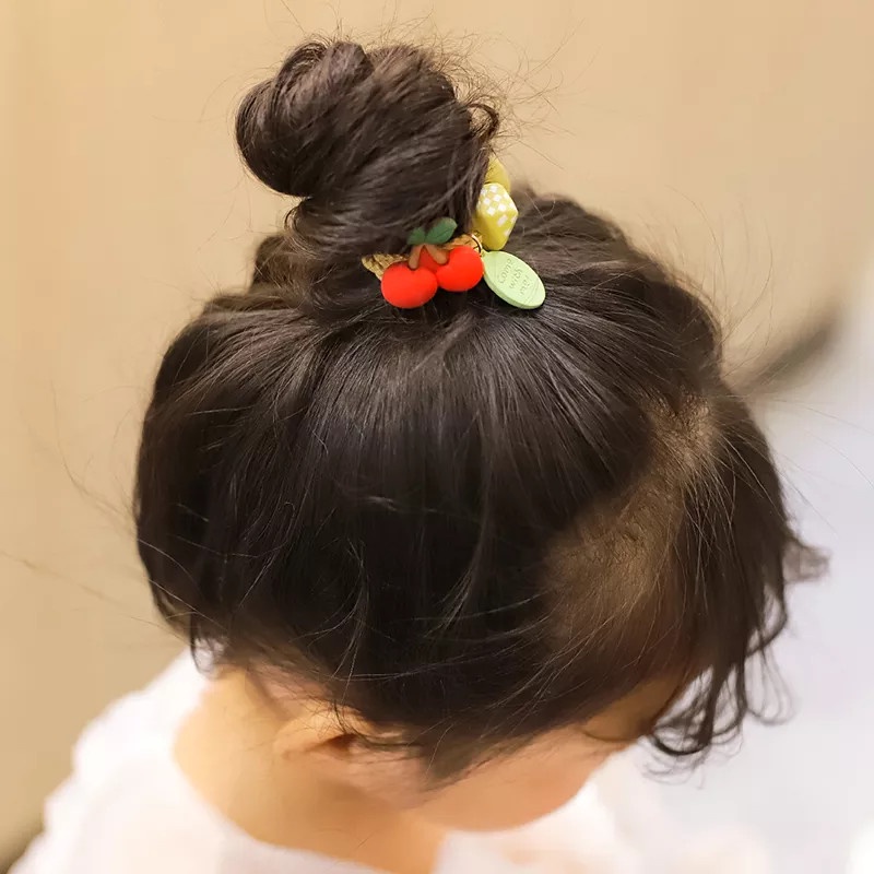 Dây Buộc Tóc Hình Trái Cây Dễ Thương Cho Nữ Phong Cách Hàn Quốc, Phụ Kiện Tóc Thời Trang bé gái  CT012