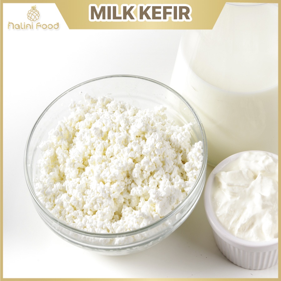 COMBO Nấm sữa kefir + SỮA +Muỗng Gỗ + Rây làm sữa chua hỗ trợ tiêu hóa khỏe mạnh - Milk kefir 5g