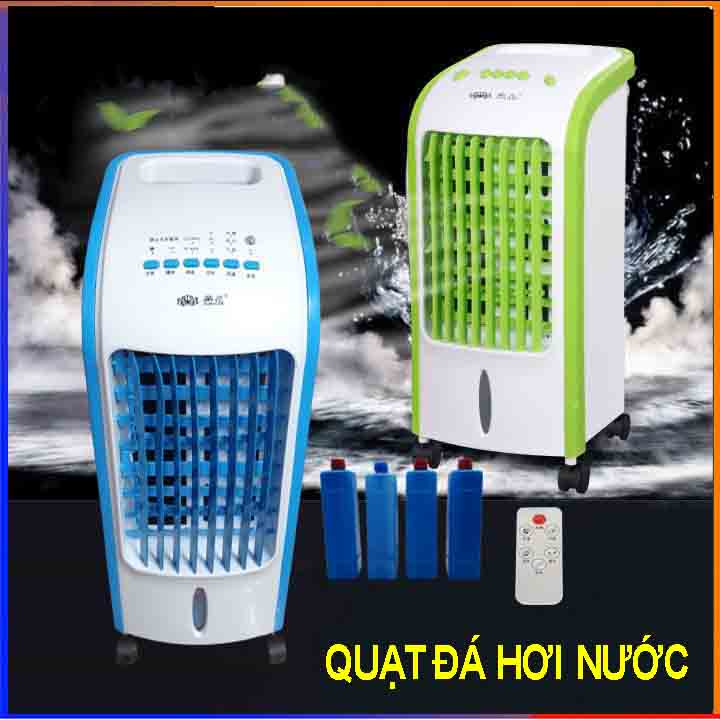 Quạt Điều Hòa Hơi Nước Vận Hành Êm ái, Tặng 4 cục đá khô, Bảo hành 12 tháng