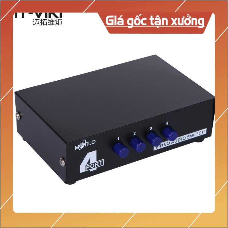 [FREESHIP] Bộ gộp tín hiệu AV 4 vào 1 ra MT-Viki [ĐƯỢC KIỂM HÀNG]