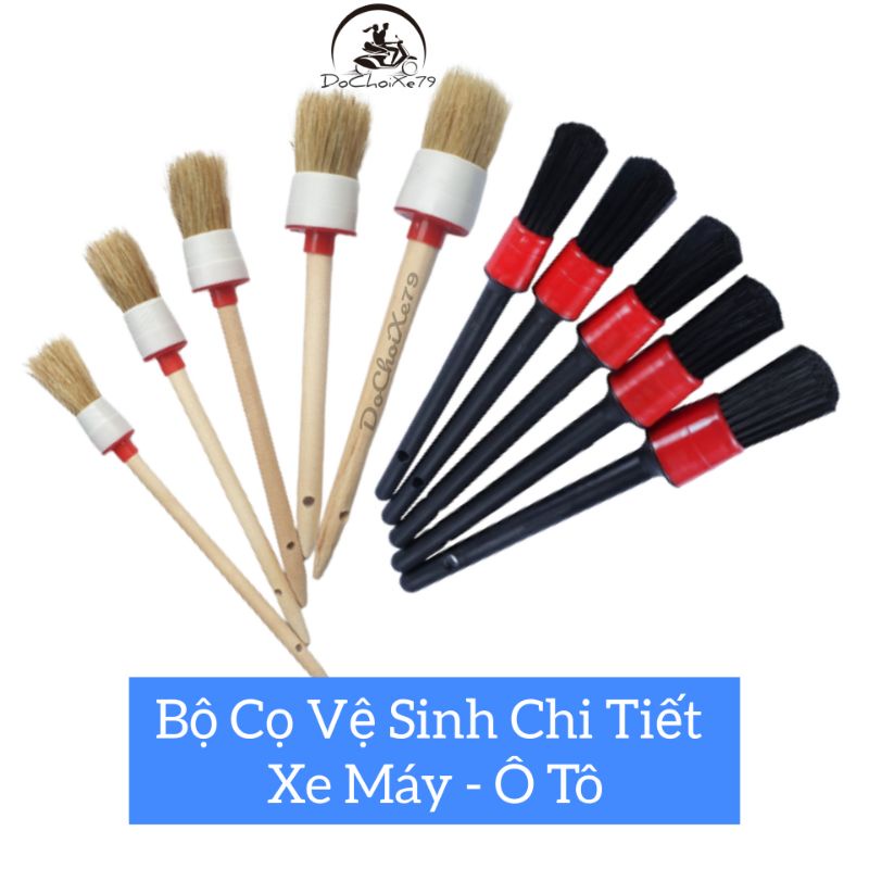 Bộ Cọ Rửa Xe Rửa Chi Tiết Xe Máy Ô Tô