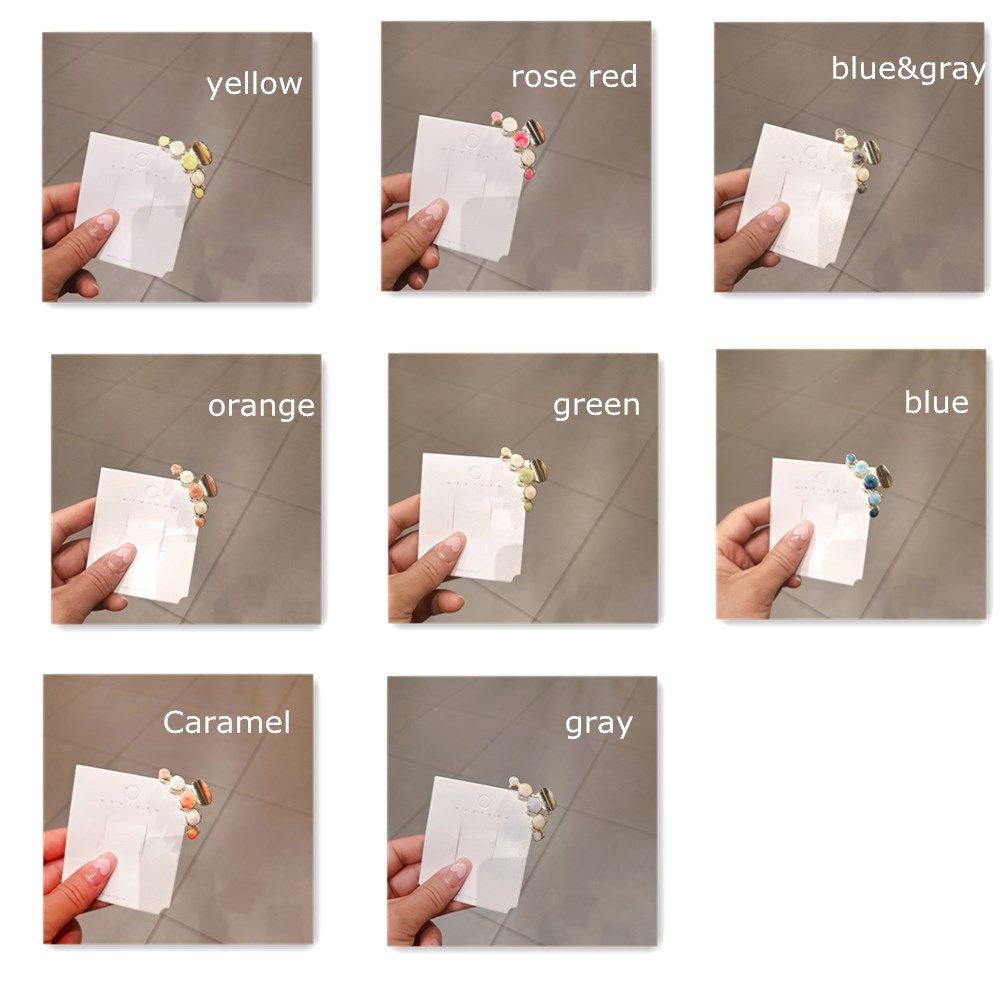 Kẹp tóc dạng móng vuốt hình tròn bằng kim loại phong cách Hàn Quốc MIHAN1