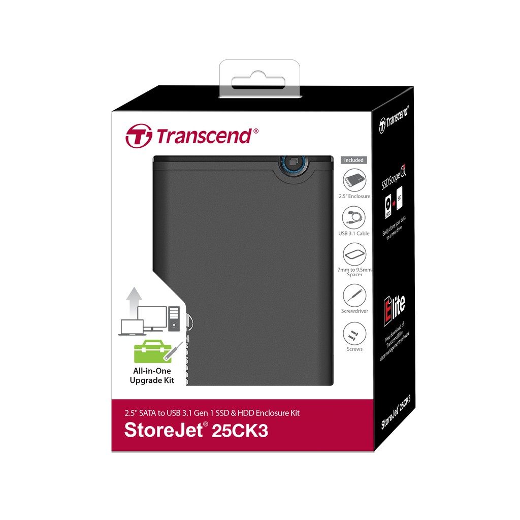 Bộ Ổ Cứng Ssd Hdd Transcend Ts0gsj25ck3 2.5