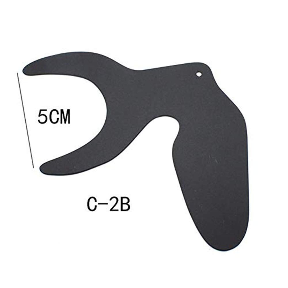 Set 6 tấm phông nền có thang đo dùng chụp ảnh/điều chỉnh răng màu đen