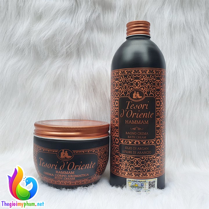 Combo Sữa Tắm Tesori d'Oriente 500ml Và Dưỡng Thể Tesori d'Oriente  Argan 300ml