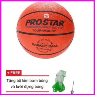 Bóng rổ Prostar size 3,5,6,7( tặng kèm 1kim bơm và 1 lưới đựng bóng)