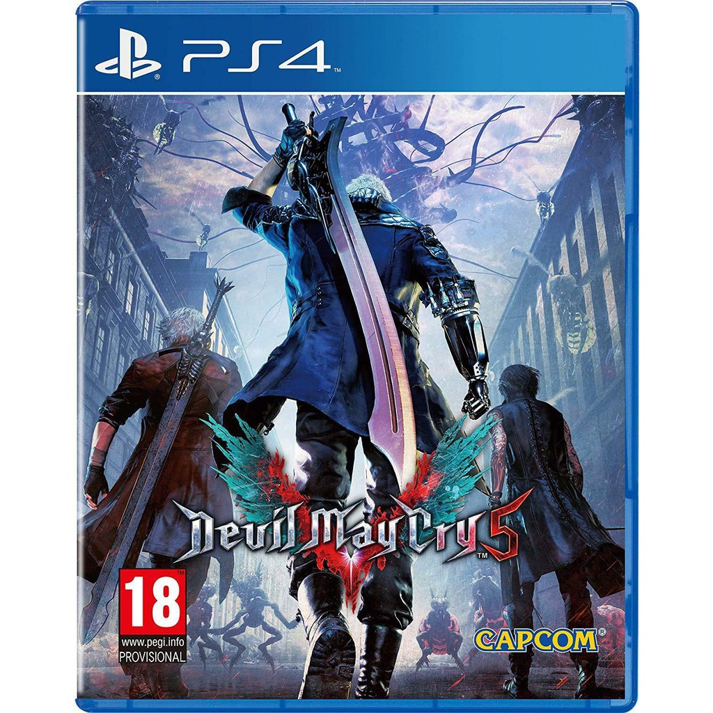 [Mã 159ELSALE hoàn 7% xu đơn 300K] Đĩa Game PS4 Devil May Cry 5- Hệ EU- New Nguyên Seal