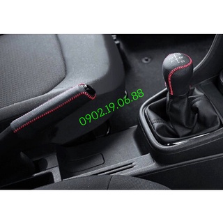 Bọc cần số da bò nhập khẩu xe Mishubishi Xpander số sàn