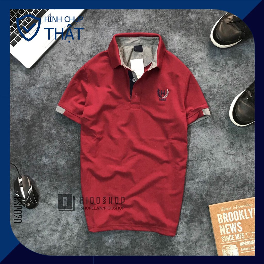 Áo thun polo ngắn tay có cổ Men H cực đẹp RSP020 có size lớn big size xxl Riooshop | BigBuy360 - bigbuy360.vn