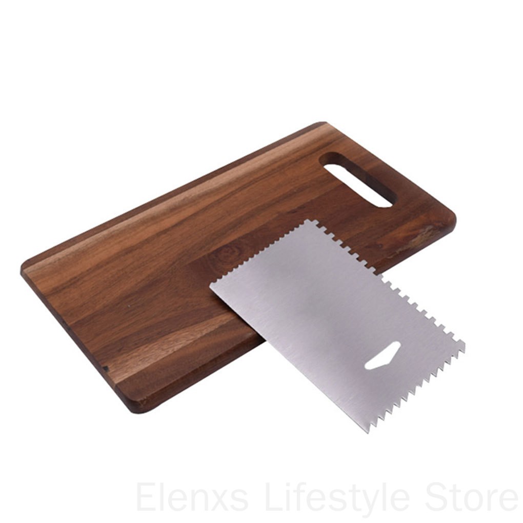 Dụng cụ chà láng bánh kem hình thang bằng thép không gỉ