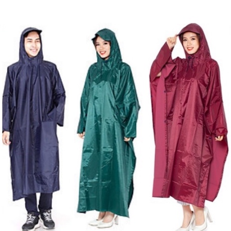 Áo Mưa Cánh Dơi Vải Dù 1m4 Cao Cấp_ Không Thấm Nước, Siêu bền,tiện lợi