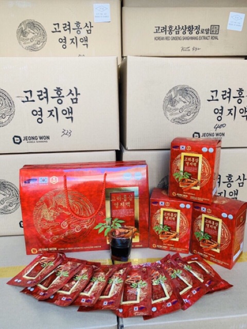 [HÀNG MỚI VỀ] NƯỚC HỒNG SÂM LINH CHI JEONGWON CAO CẤP HÀN QUỐC