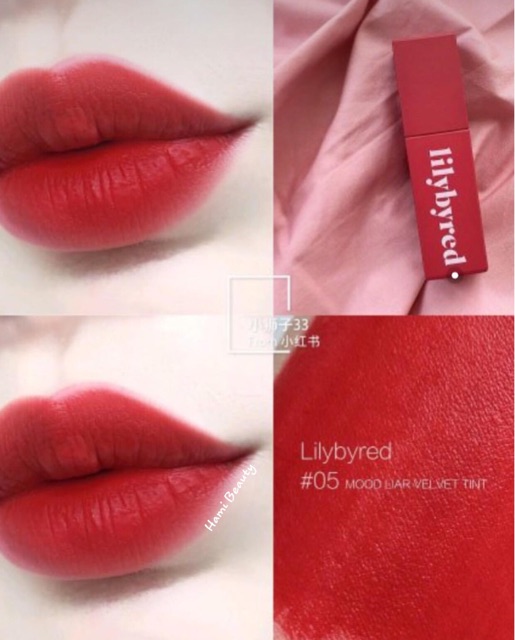 Son LilyByRed Mood Liar Velvet Tint trọn bộ 6 màu hot trend