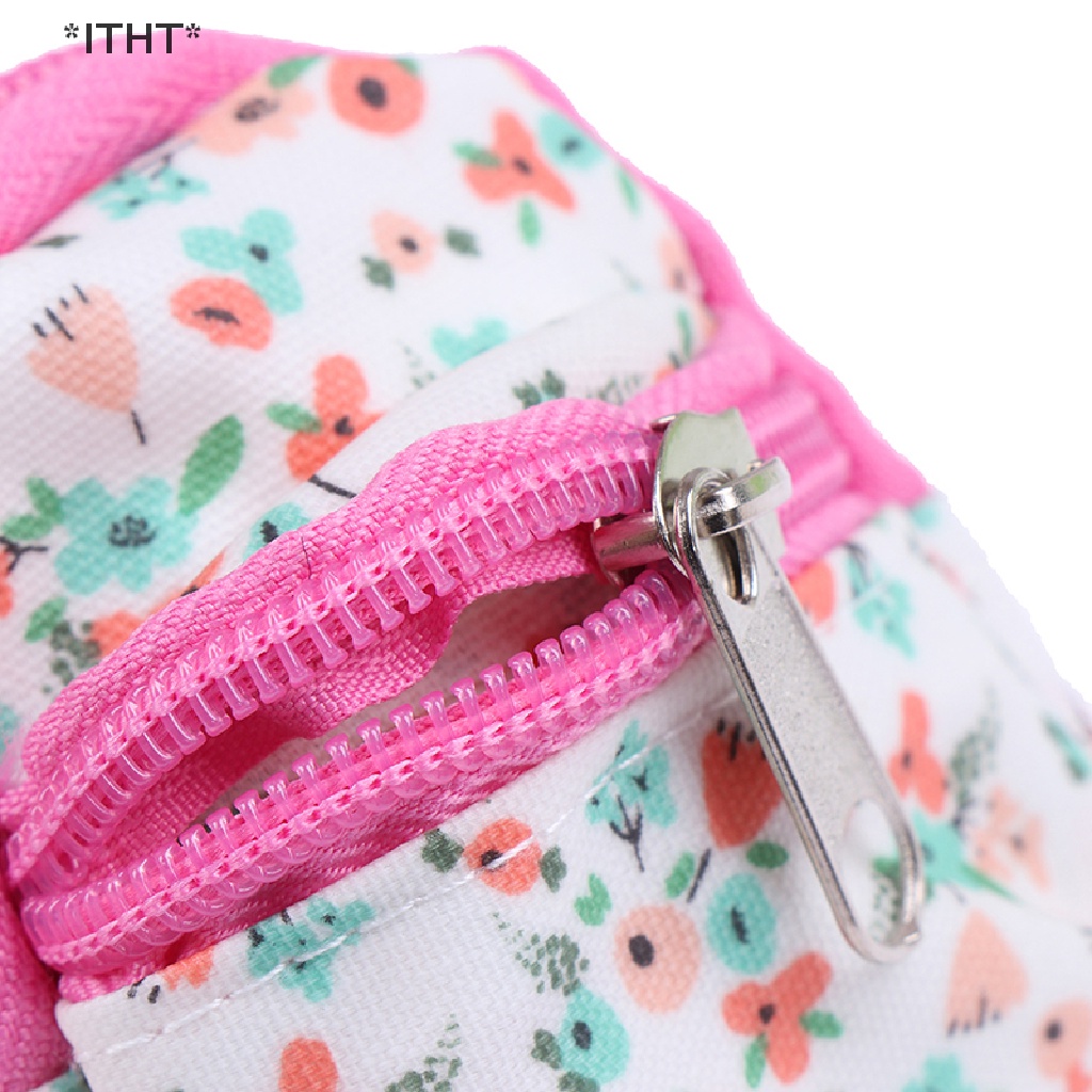 Ba Lô Đi Học Đính Hoa Xinh Xắn Cho Búp Bê Tỷ Lệ 1: 6 1: 12